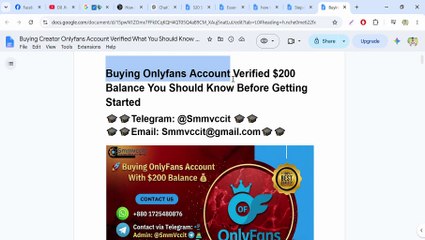 Best 73 Online Markets to Buy! OnlyFans Accounts With Balance