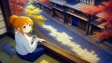 A Teahouse Room in Autumn Kanazawa | Autumn Cafe Jazz Lo-fi · 1 Hour