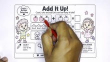 Addition Coloring Activity | Count, Color & Add Numbers