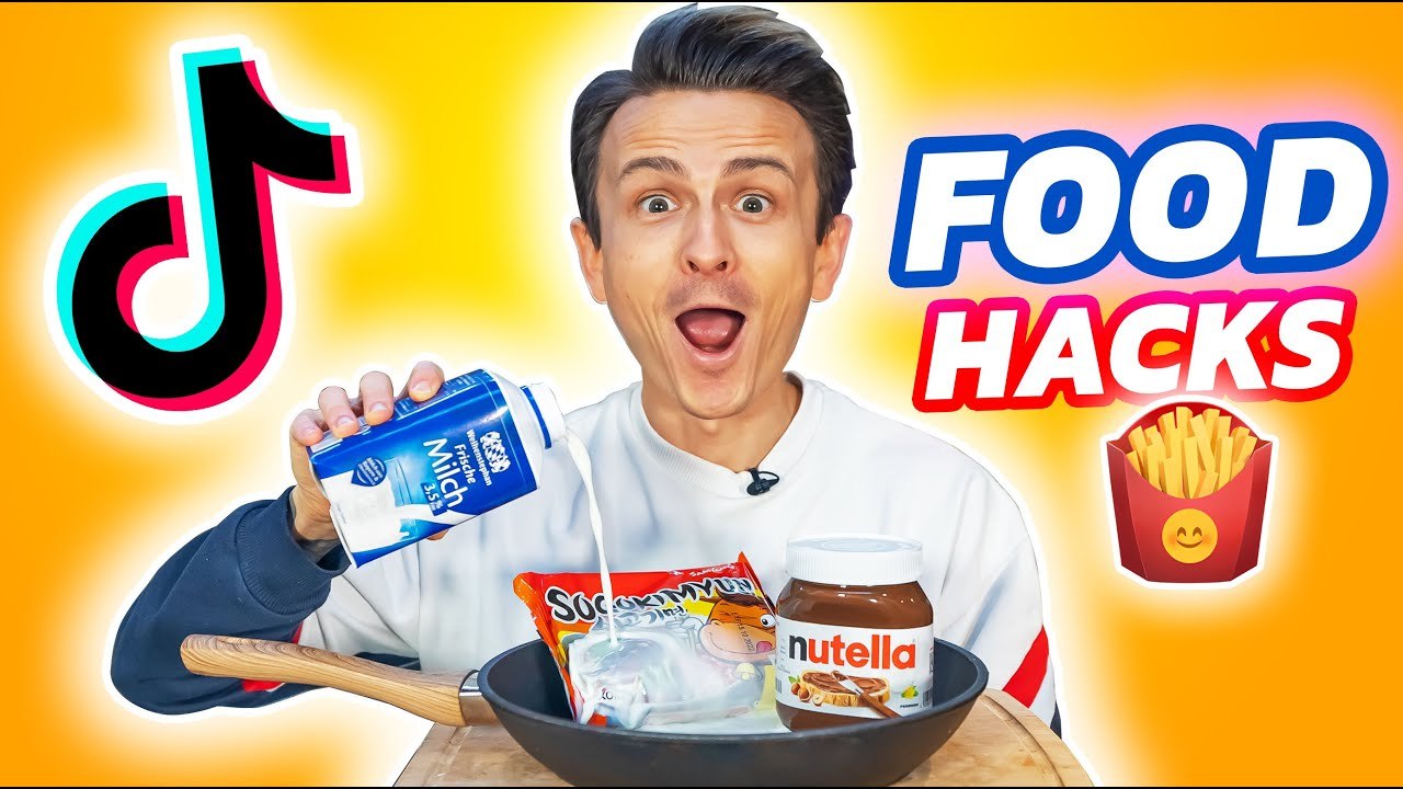 TikTok Food Hacks ausprobiert: Pommes-Waffelburger, Nutella-Nudeln & mehr