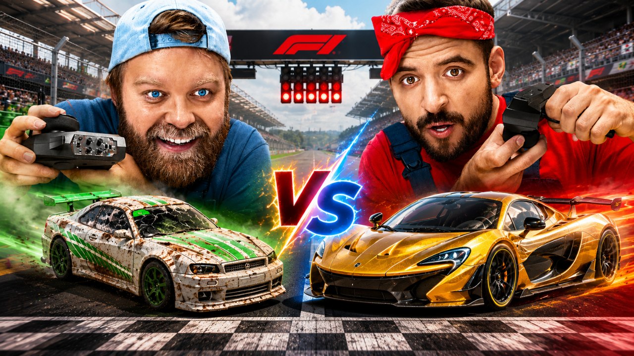 $1 toy car vs $1,000,000 supercar in an insane head‑to‑head race
