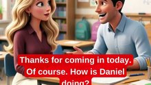 PARENT TEACHER MEETING 🏫📚 Easy English Conversation