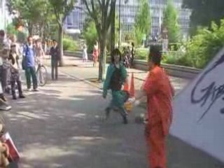 Yoyogi park Tokyo Japan Acrobates