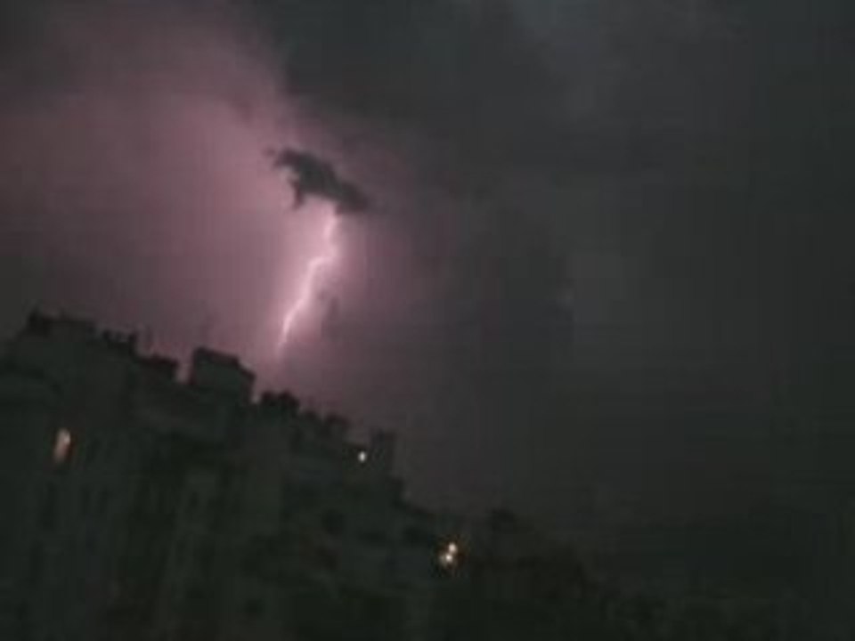 Orage sur Grenoble