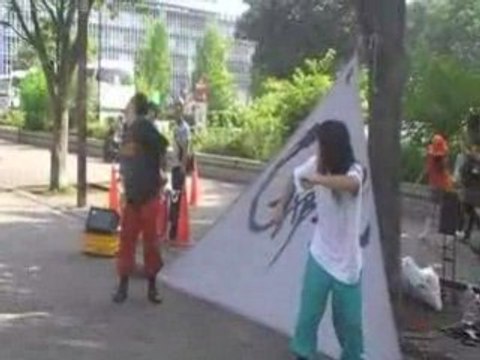 Yoyogi park Tokyo Japan Acrobates