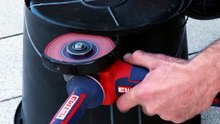 Turning a bucket into a cleanup shovel