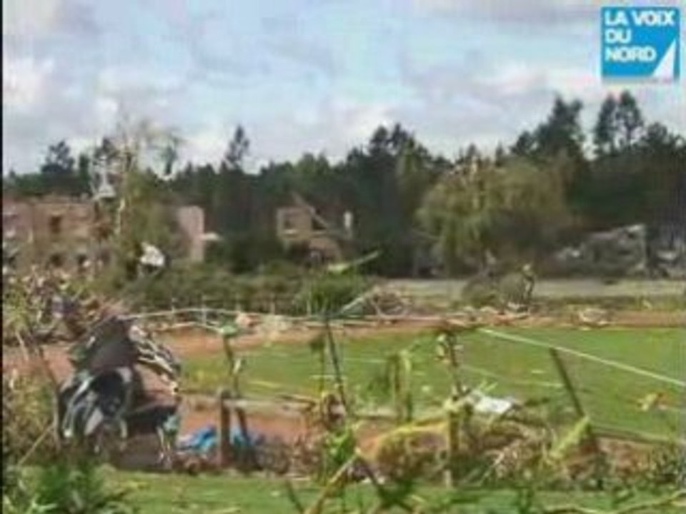 HAUTMONT TORNADE : LES DEGATS ((VIDEO HAUTE QUALITE))