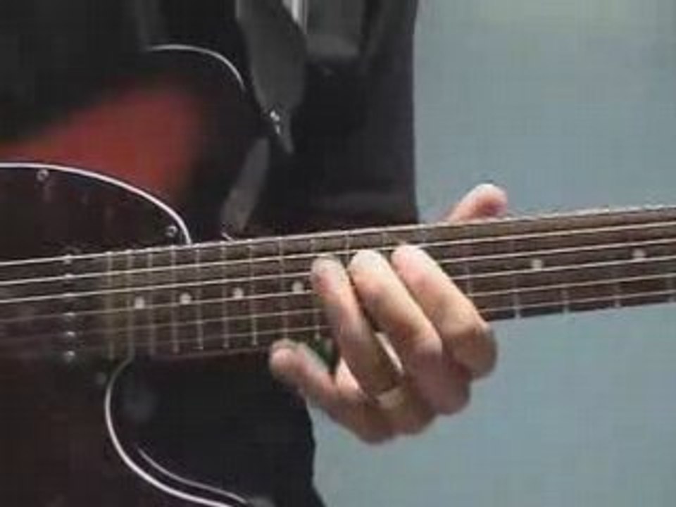 Blues guitar lick with big bends