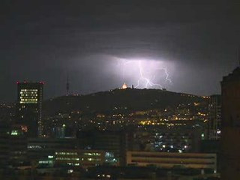 Thunderstorm over Barcelona - 2008 - HD Quality