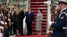 Трамп встречает Си Цзиньпина с красной дорожкой, военными почестями и авиашоу