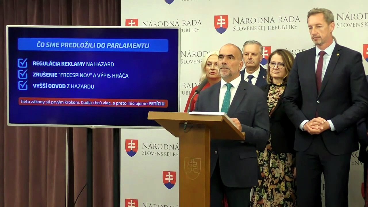 ZÁZNAM: KDH navrhuje opatrenia proti hazardu, iniciuje aj petíciu