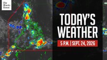 Today's Weather, 5 P.M. | Sept. 24, 2026
