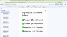 100 Public Video To Buying Onlyfans Account With Balance..
