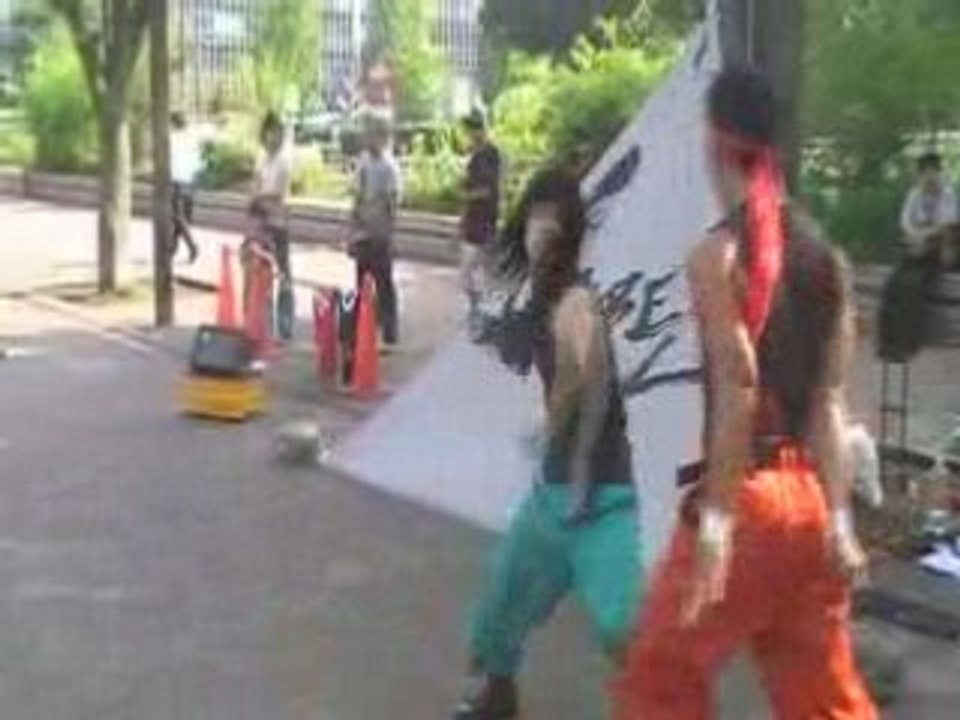 Yoyogi park Tokyo Japan Acrobates