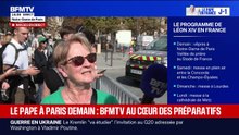 Devant la cathédrale Notre-Dame, les préparatifs avancent en vue de la visite du pape Léon XIV en France