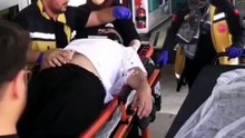 Mahalle muhtarı hastane önündeki tatbikatı gerçek sandı; o anlar görüntülendi