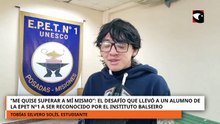 Un estudiante de la EPET N°1 fue reconocido por el Instituto Balseiro