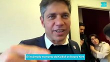 El incómodo momento de Kicillof en Nueva York