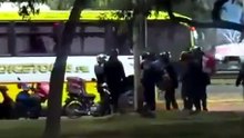 Menor fue atropellado al intentar escapar corriendo por la autopista