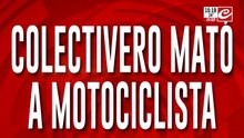 Colectivero mató a motociclista: habla testigo que vio todo