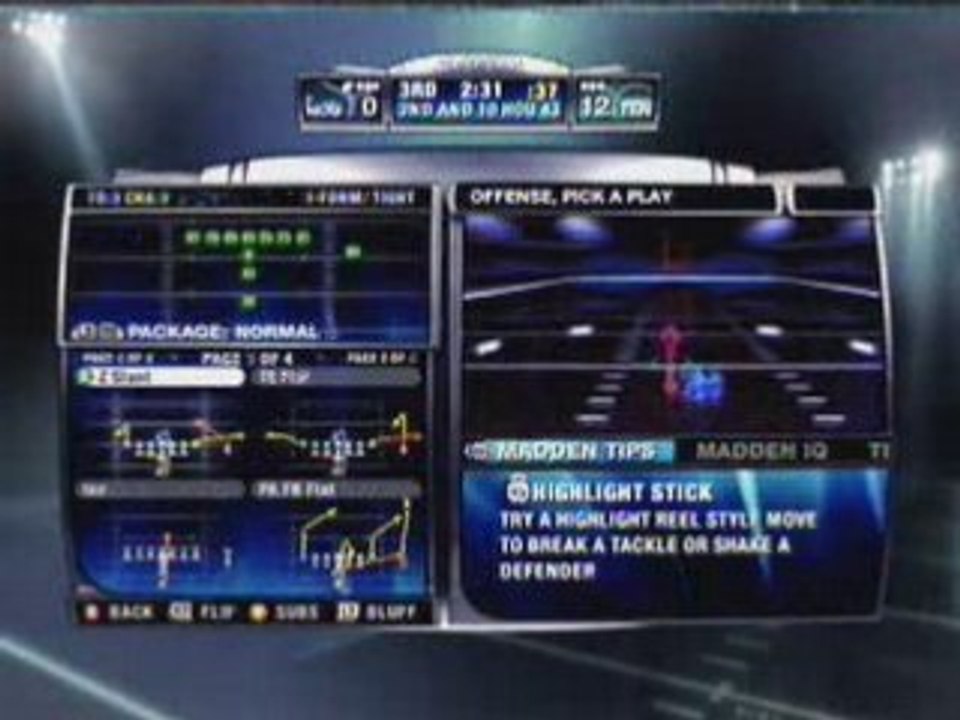 Madden 09 Texans vs Titans 3rd Quarter