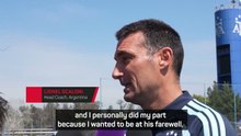 Scaloni excited to give Messi 'deserved' Argentine farewell