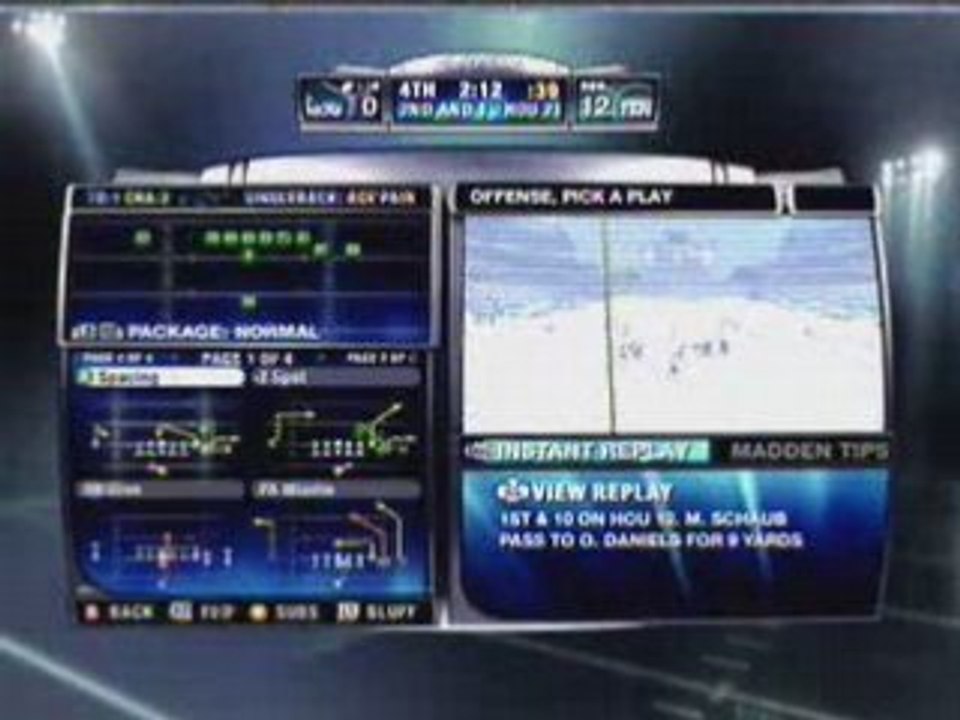 Madden 09 Texans vs Titans 4th Quarter