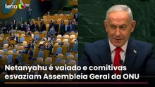 Comitivas vaiam Netanyahu e saem do plenário antes do discurso do premiê de Israel
