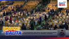 Maraming UN delegates, nag-walk out bago magtalumpati si Israeli PM Benjamin Netanyahu sa general assembly | Unang Balita