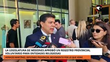 La Legislatura de Misiones aprobó un registro provincial voluntario para entidades religiosas