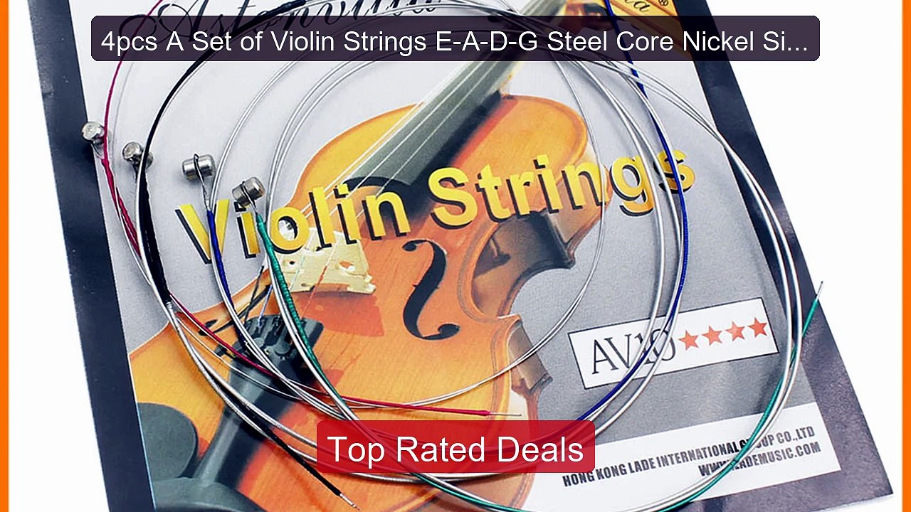 4pcs A Set of Violin Strings E-A-D-G Steel Core Nickel Silver Woun ...