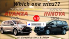 2026 Toyota Avanza vs 2026 Toyota Innova | 3-Minute Car Battle