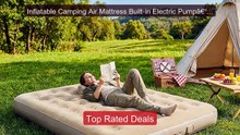 Inflatable Camping Air Mattress Built-in Electric Pumpâ€“Thick... -- Best Buy 2026 | Great Quality!