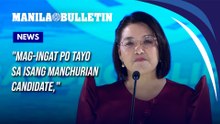 Palace: 'Mag-ingat po tayo sa isang Manchurian candidate'