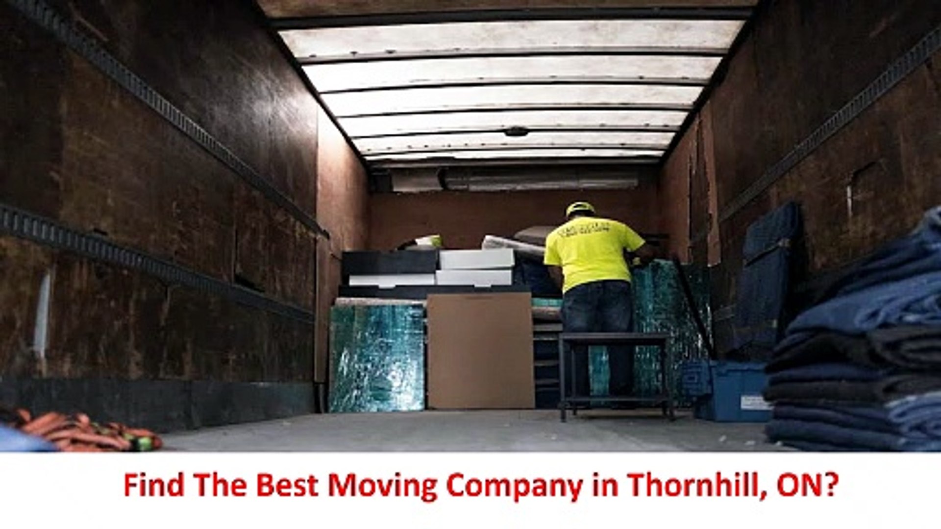 Get Movers - Local Moving Company in Thornhill, ON