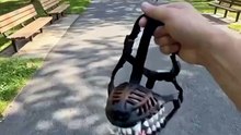 Scary Doberman Bloody Fangs Muzzle – Halloween Dog Costume Prop