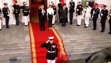Usa-Cina, l'arrivo di Xi Jinping e della moglie alla Casa Bianca per cena con Trump