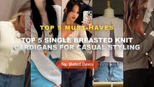 Ultimate Guide to the Best Top 5 Single Breasted Knit Cardigans For Casual Styling - Lace Edge Knitted Cardigan Single B...