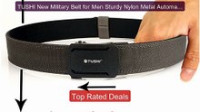 TUSHI New Military Belt for Men Sturdy Nylon Metal Automatic B... -- Hot Deal 2026 | Limited Offer!