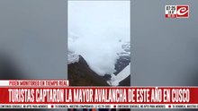 Entre el peligro y la admiración: turistas captan impresionante avalancha en tiempo real