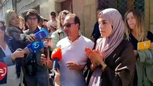 Concentración por el desahucio de una familia con dos hijos menores en Vitoria.