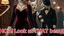 Jealous White Cat Wife Sees Husband With Pretty Cat - Lion Husband Funny Reaction | AI Cats