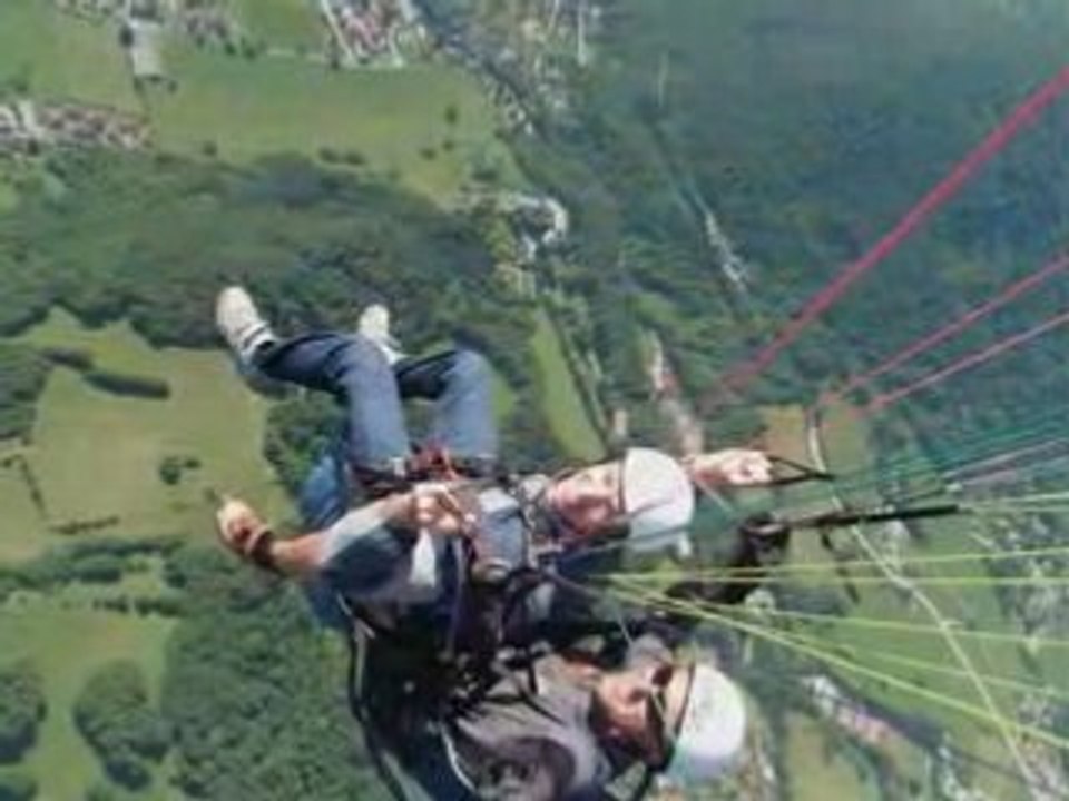 Baptême de parapente - montage photo