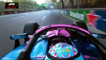 La salida de pista de Colapinto en la Q3 de Azerbaiyán