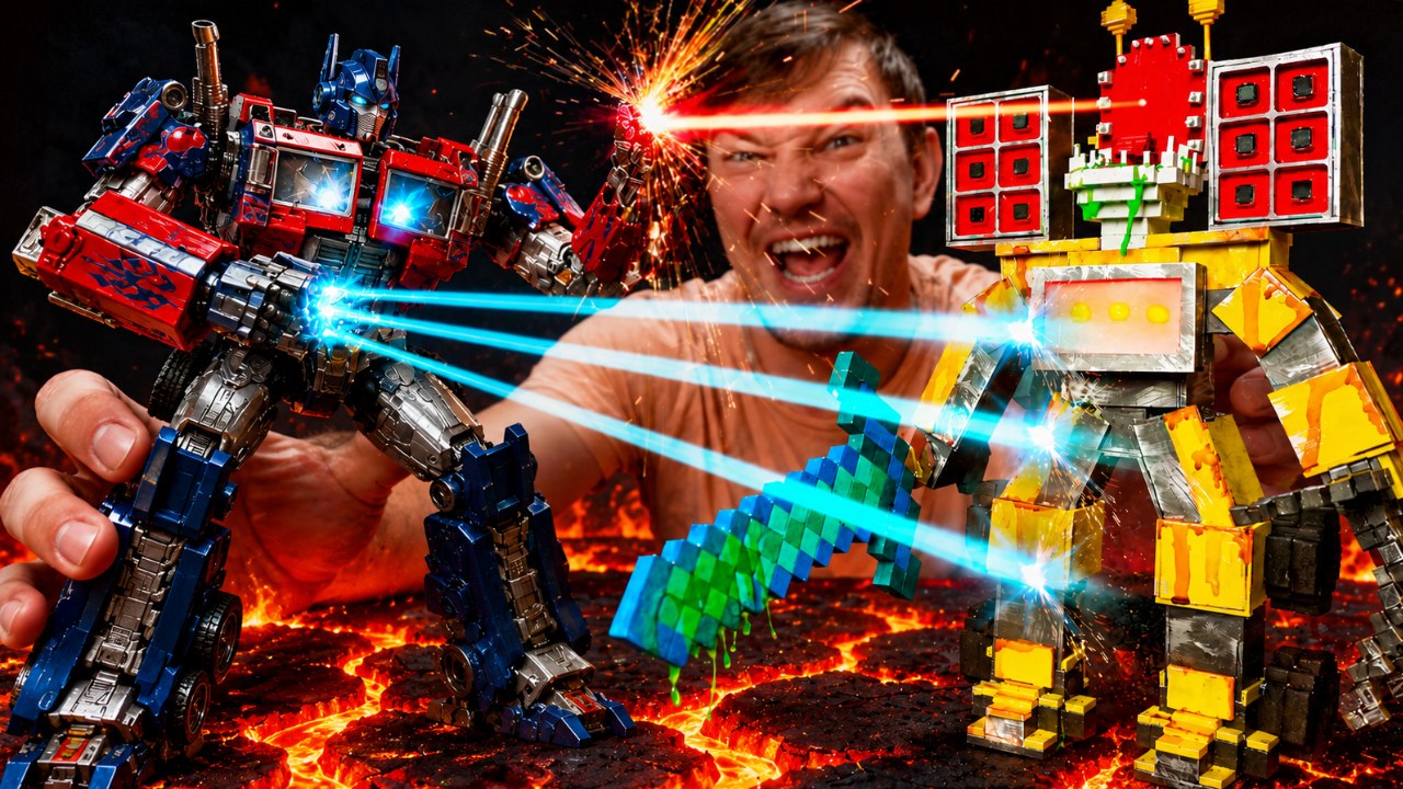 Blocky Bots Unite: Minecraft vs Transformers Showdown - video Dailymotion