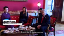 Donald Trump y Xi Jinping toman el té