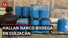 Aseguran 49 toneladas de químicos y armas en bodega de Culiacán tras reporte ciudadano