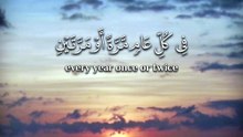 ﴿ أولا يرَونَ أنَّهُم يُفتَنونَ في كلِّ عامٍ مرَّةً أو مرَّتينِ ثمَّ لا يتوبونَ ولا هم يذَّكَّرونَ ﴾