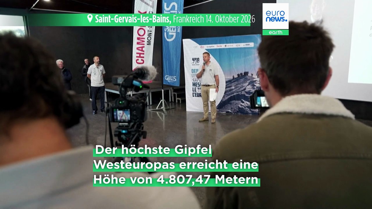Mont blanc wächst um fast zwei meter und erreicht jetzt 4 807,47 meter
