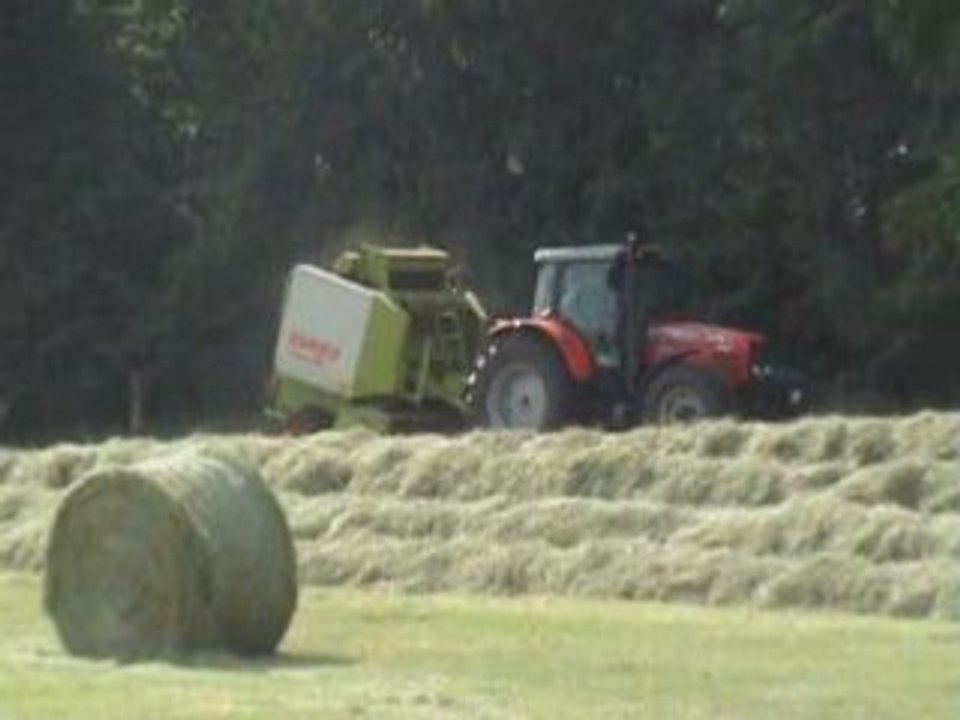 Massey-Ferguson  + Presse Claas Variany 180